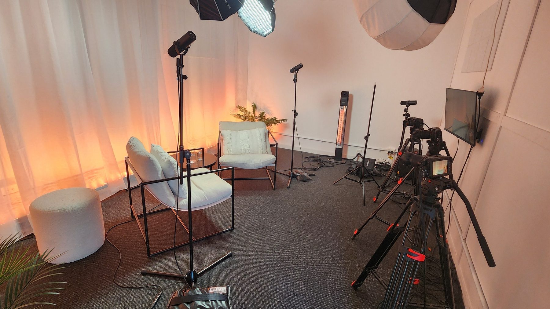 The Wellness Diary Podcast recording studio